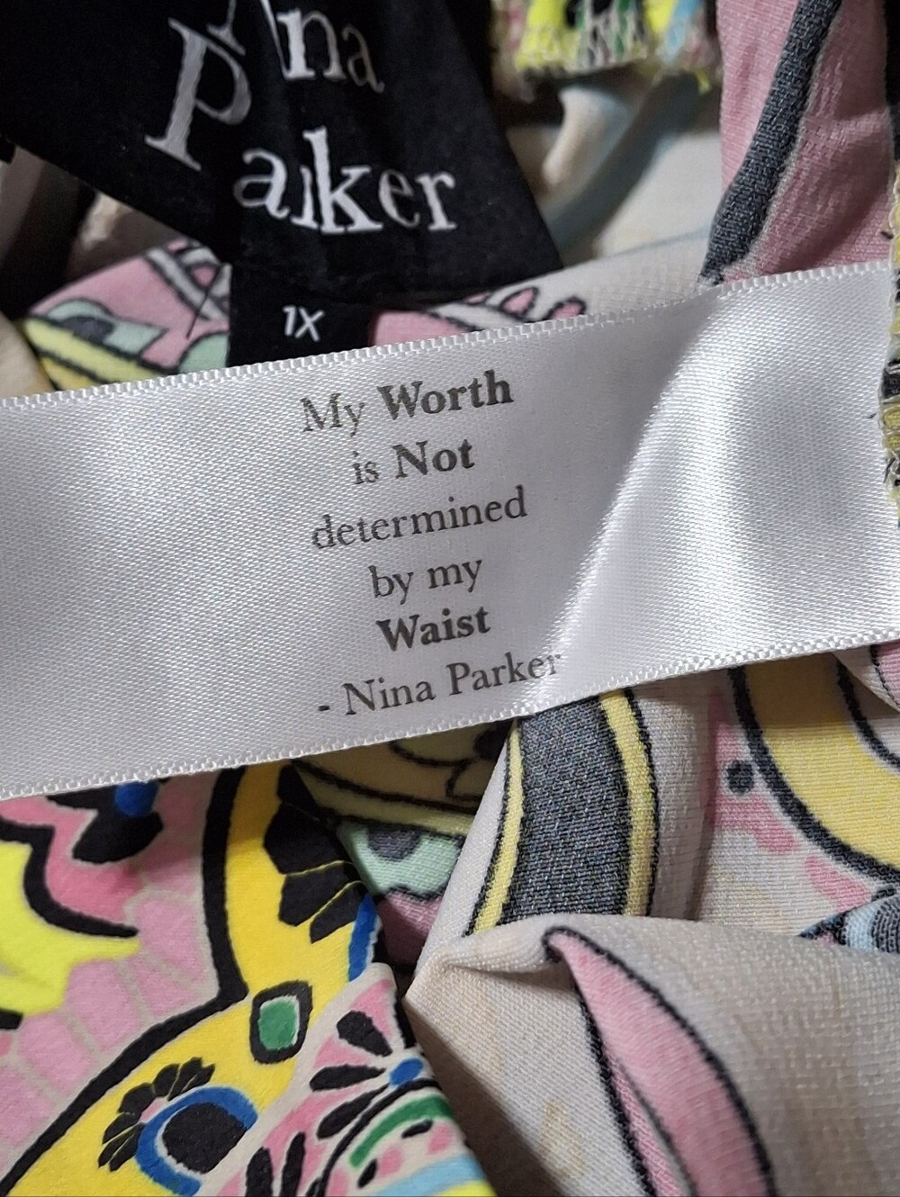 Nina Parker Paisley 2-Piece Matching Set Duster & Wide Leg Pants Women Size 1X - Picture 16 of 16